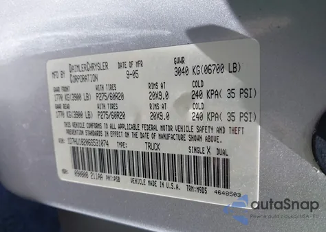 2006 Dodge Ram 1500 Slt/Trx4 Off Road/Sport from USA, damaged, VIN 1D7HU18206S531074